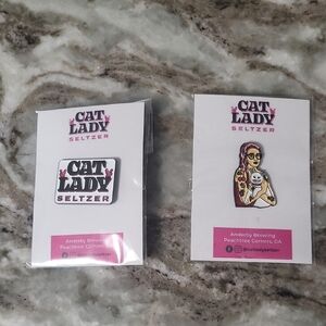 Cat Lady Seltzer Pins